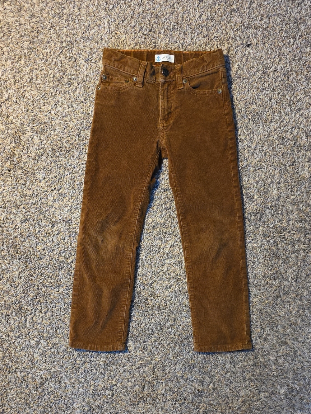 J. Crew Kids Slim Corduroy Pants in Brown